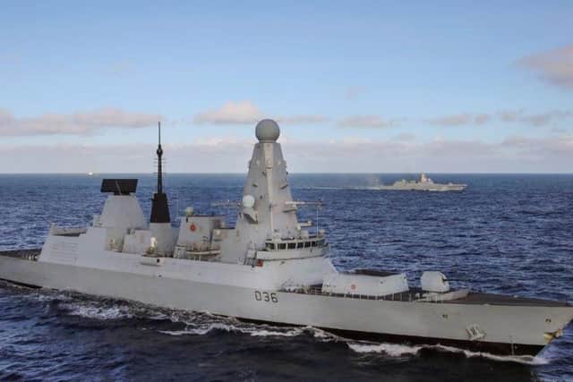 HMS Defender. Picture issued by the Royal Navy.