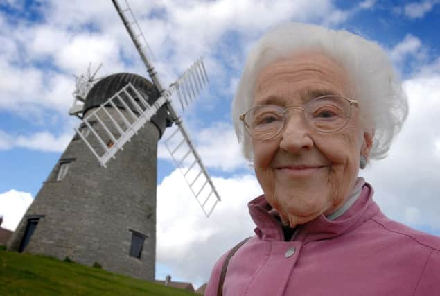 Sybil Reeder at Whitburn windmill