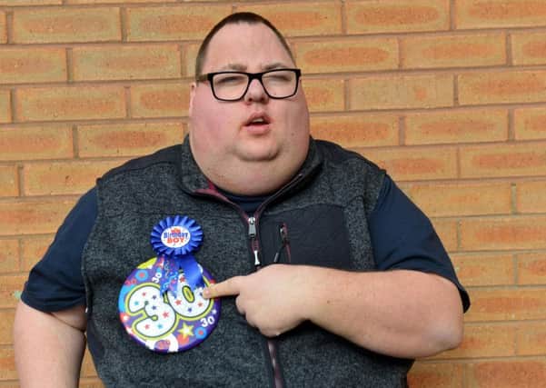 Disabled Jamie Lee Jones was turned away from Vibe club in Peterlee on his birthday night out.