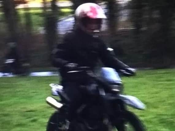Northumbria Police want to trace this biker.