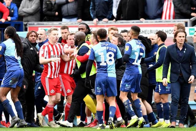 Jack Ross has offered his view on the incident when Sunderland took on Wycombe