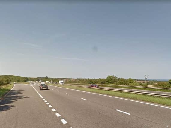 The collision has happened on the A19 northbound, close to the junction leading to the A1018. Image copyright Google Maps.