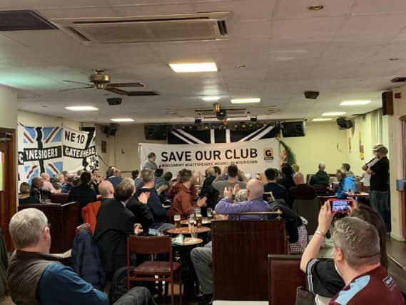 Gateshead fans held a meeting on Thursday night.