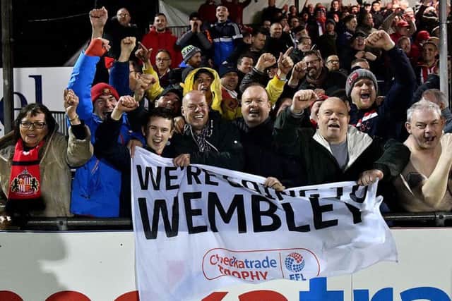 Sunderland AFC supporters are looking forward to their Wembley trip.