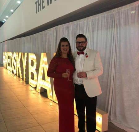 Sergio and Emma Petrucci at the Red Sky Ball.