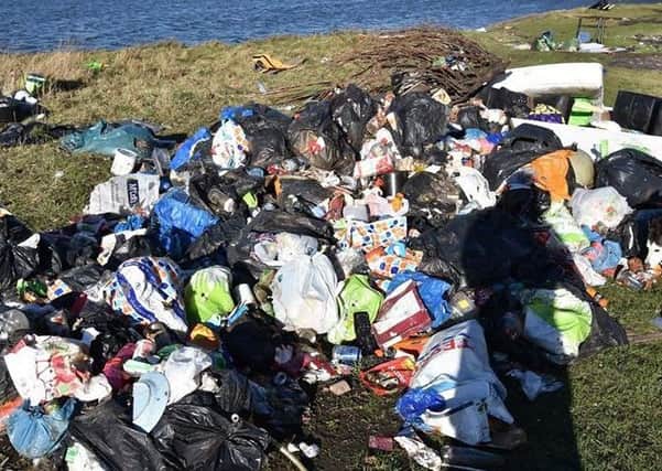 Photos of flytipped waste and damage caused to the South Hylton community in recent  months.