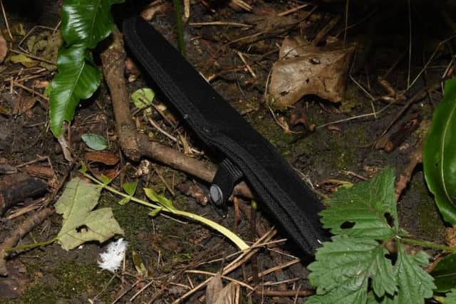 A sheath found in Roker Park with Ethan Mountain's DNA on it