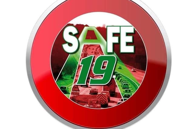 Our Safe A19 campaign logo.