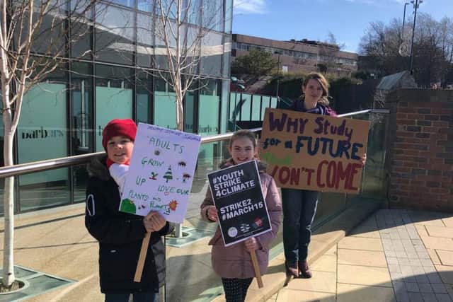 Luke, Angela and Clara have joined the international strike against climate change