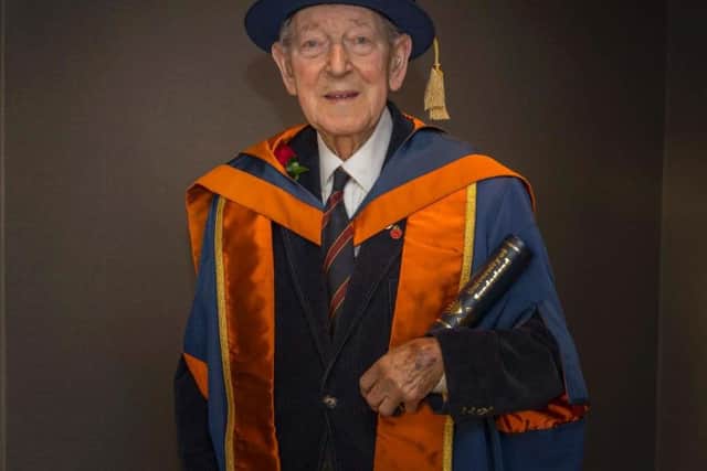 Lt Col. Cohen was awarded an honorary fellowship by Sunderland University, for his distinguished military service, his contributions to the city and the university.
