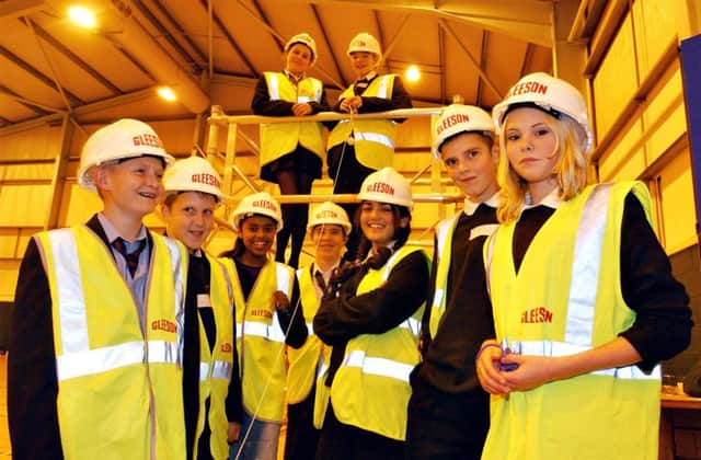 Pupils from Castleview School learn about a career in the industry in 2003.