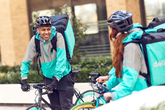 Deliveroo riders aim to deliver orders from kitchen to customer in under 30 minutes.