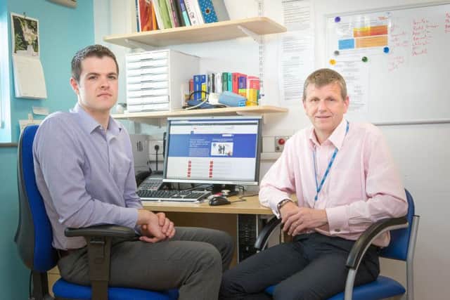 Lead researcher Andrew Sturrock, Principal Lecturer and Programme Leader for the Master of Pharmacy programme at the University of Sunderland with Professor Scott Wilkes, Head of the School of Medicine, Professor of General Practice and Primary Care, University of Sunderland and part-time GP.