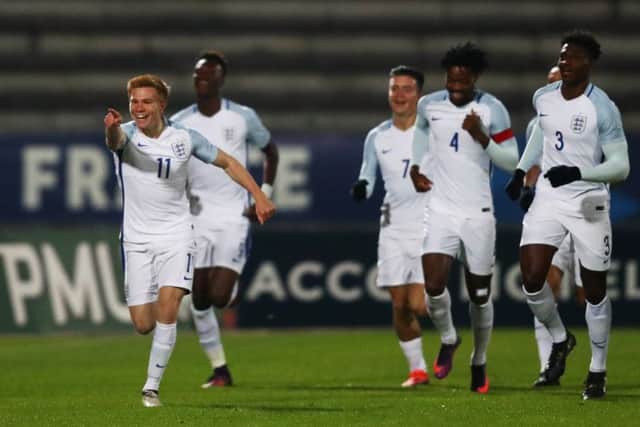 Happier times for Watmore with England Under-21s.