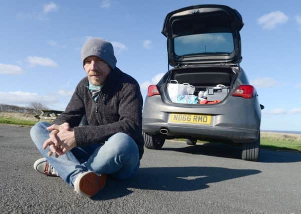 Steve Waites lived in his car while he waited for a house to become available.
