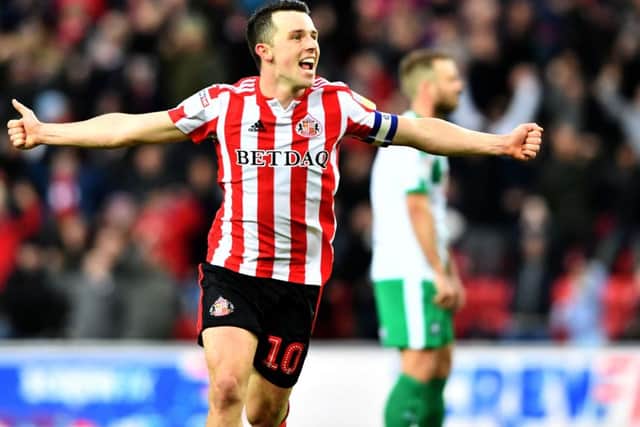 George Honeyman will lead Sunderland out at Wembley.