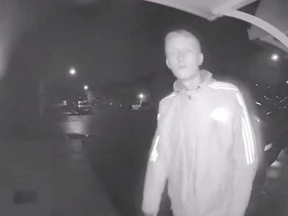 Kieton Pearson was caught after he was recorded by a doorstep camera.