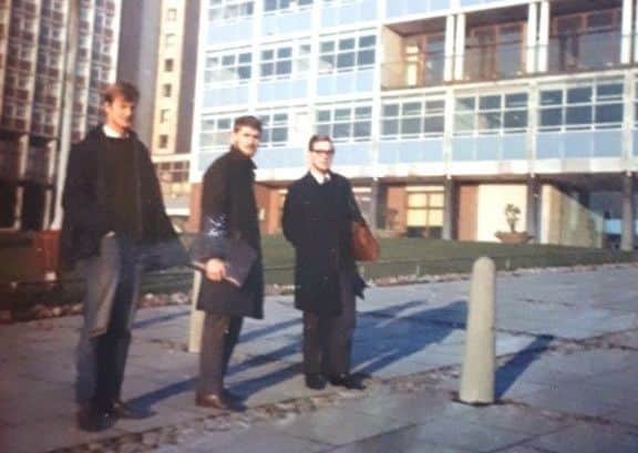 Per Johansen, Øyvind Kirsebom and Knut Andersen on Chester Road in 1967.