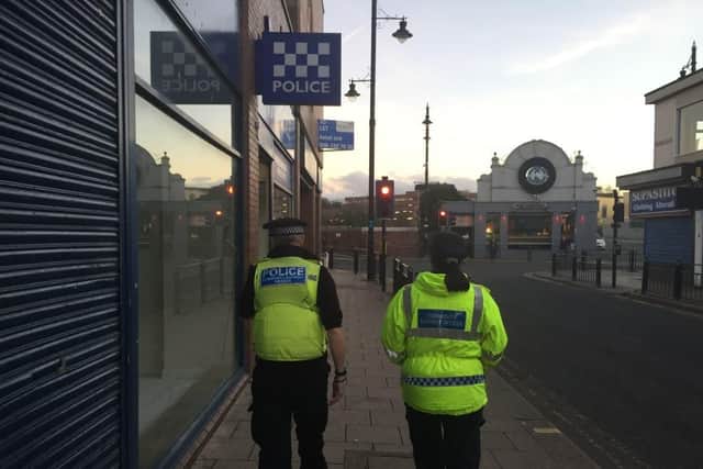 Officers on patrol as part of Operation Constellate.