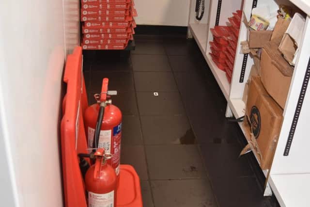 William Trotter used Pepsi to try and wash away a trail of blood after a raid on Pizza Hut in St Luke's Terrace, Pallion.
