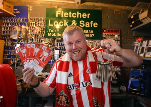 Paul Fletcher with his Wembley tickets
