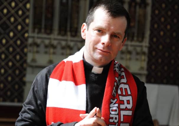 Father Marc Lyden-Smith is encouraging Sunderland Football Club fans to come to St Mary's RC Church and light a candle to support their team
