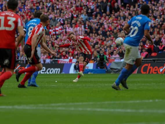 Aiden McGeady netted to hand Sunderland the lead at Wembley