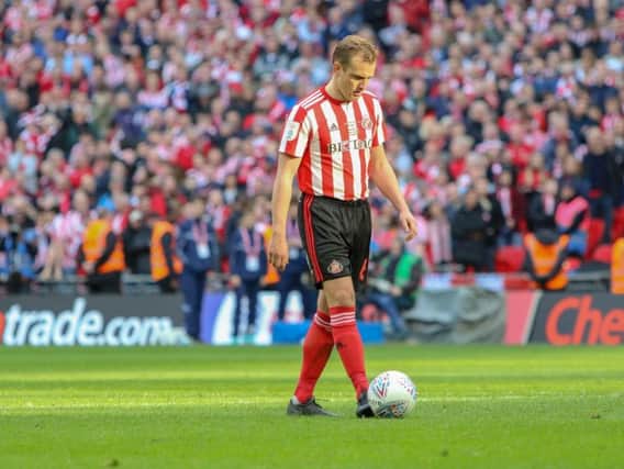 Lee Cattermole suffered heartbreak at Wembley after a superb Craig MacGillivray penalty save