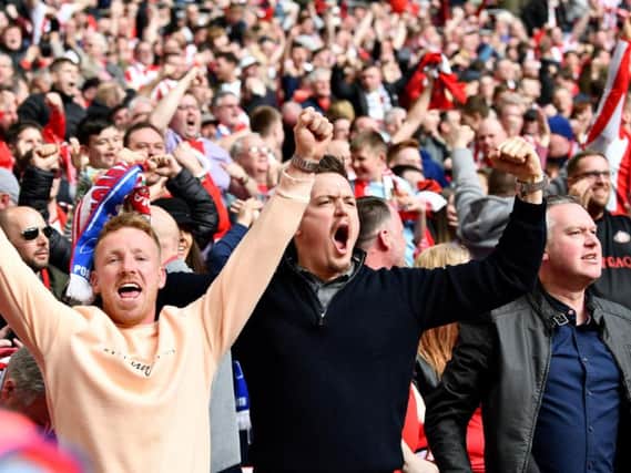 Sunderland AFC supporters at Wembley.