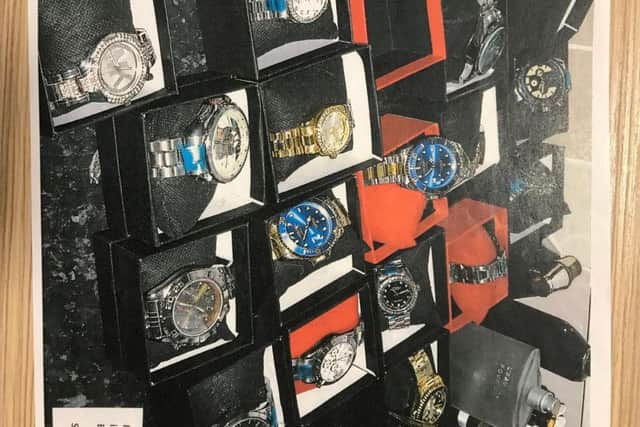 Fake designer watches found at Kelly Trott's home