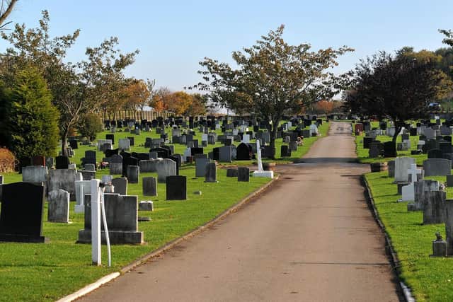 Thorpe Road Cemetery in Horden was attacked overnight.