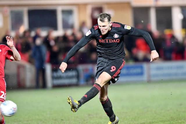 Sunderland striker Charlie Wyke impressed in the 3-0 win over Accrington Stanley.