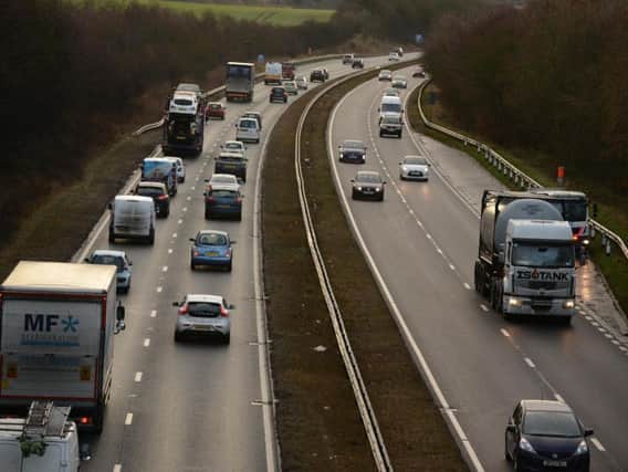 The crash took place on the A19.