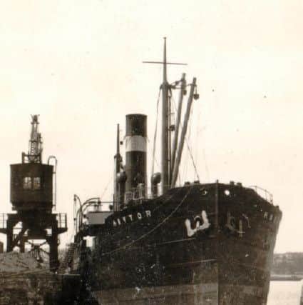 The real SS Haytor in dock.