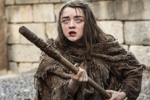 Game of Thrones character Arya Stark, played by Maisie Williams.