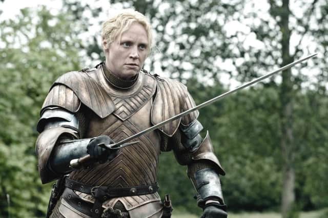 Game of Thrones character Brienne of Tarth, played by Gwendoline Christie.