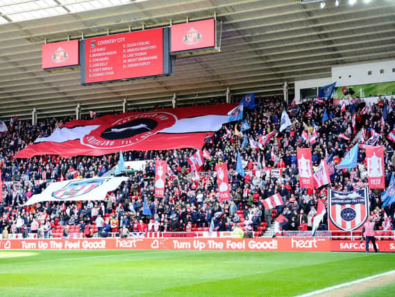 Red and White Army unveiled their new flag display. Pictures by Frank Reid.