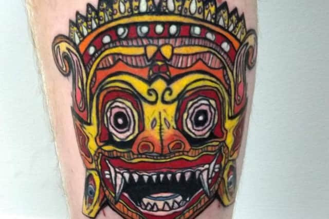 Adam McDade's tatto designs. Pictures issued by the University of Sunderland
