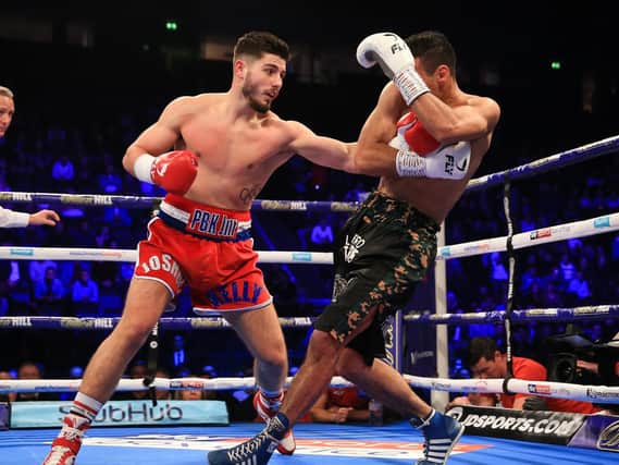 Josh Kelly in action live on Sky Sports last year (Matchroom Boxing).