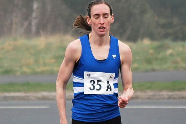Laura Weightman, who enjoyed a fast lap at the Elswick Relays.