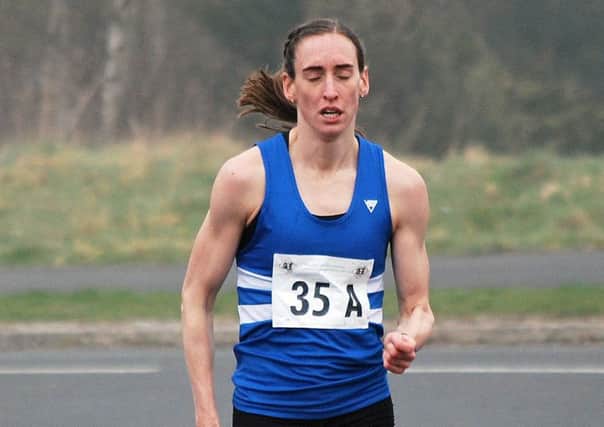 Laura Weightman, who enjoyed a fast lap at the Elswick Relays.