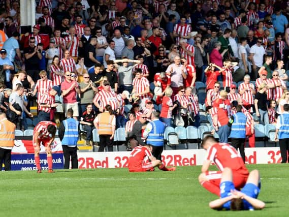 Sunderland were left dejected after conceding late against Peterborough United