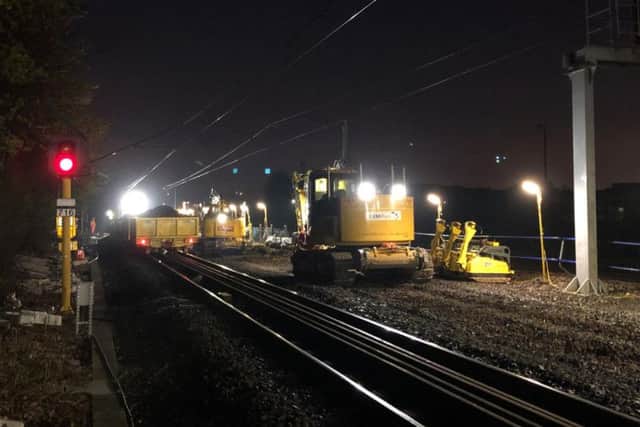 Improvements have been carried out at night time to keep the programme of work on schedule.