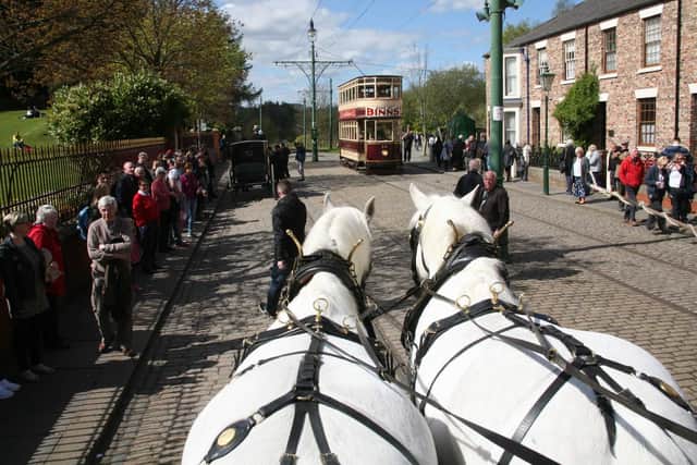 A number of horse-drawn carriages will be seen at the open air museum.