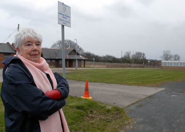 Lilian Milne at the former Oakleigh Gardens school site