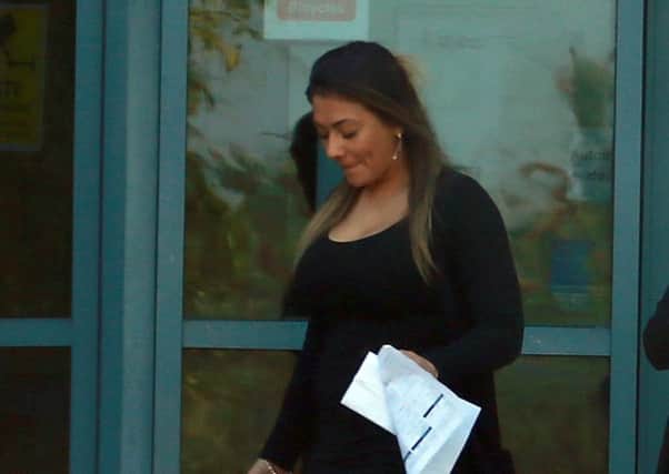 Nadeen Simpson leaves South Tyneside Magistrates' Court.