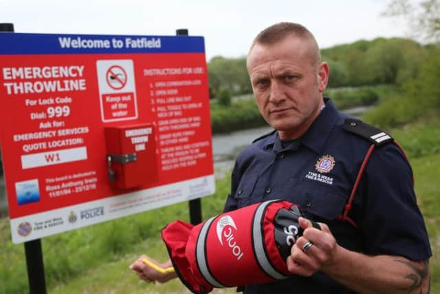 Dave Irwin has supported Tyne and Wear Fire and Rescue Service's campaign in his role as a firefighter and has spoken of his loss after son Ross drowned
