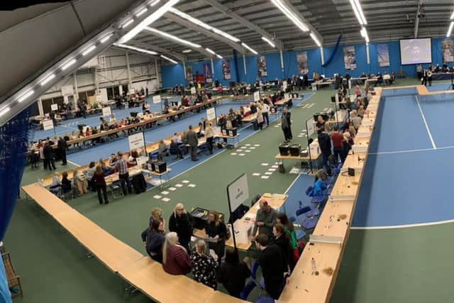 Votes are counted at last night's local elections in Sunderland.