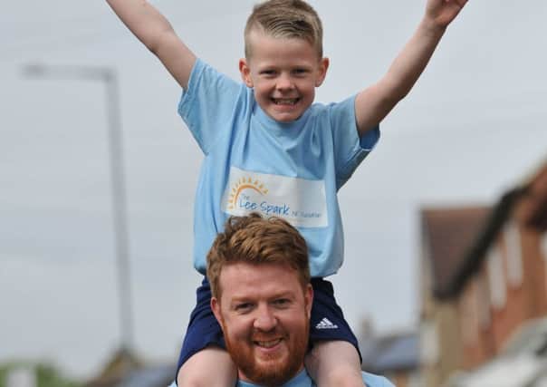 Seven year old Frankie Mould and his dad Wayne are taking part in Sunderland's BIG 3k.