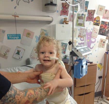 Frankie Mould was cared for in Newcastle's RVI after he became ill with the bug.